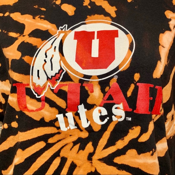 University of Utah Utes Custom Bleach Tee - Picture 2 of 4